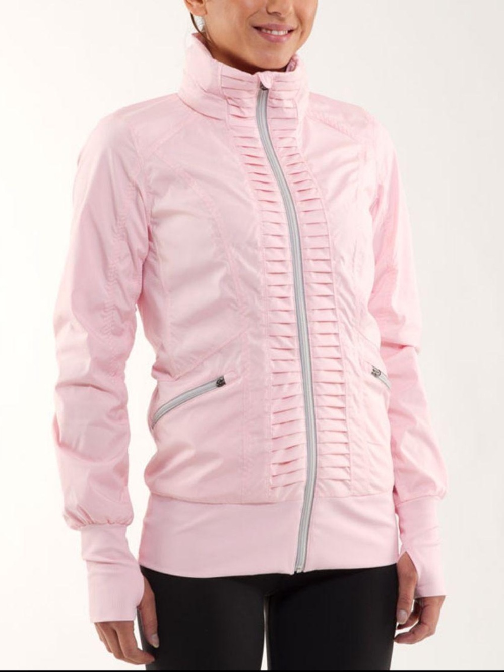 Lululemon Run Back On Track Jacket Pig Pink Size 6